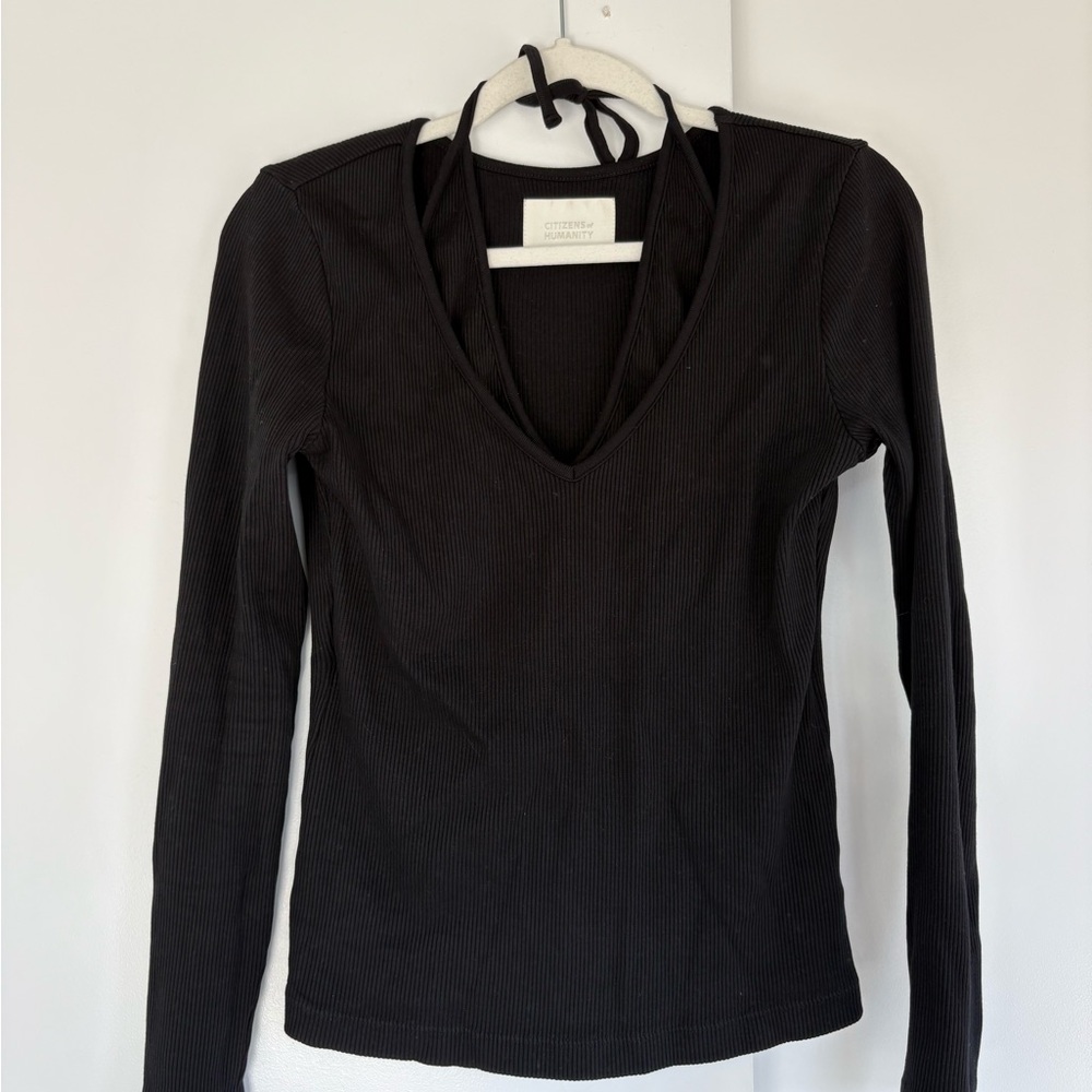 Citizens of Humanity | Black Long Sleeve Top